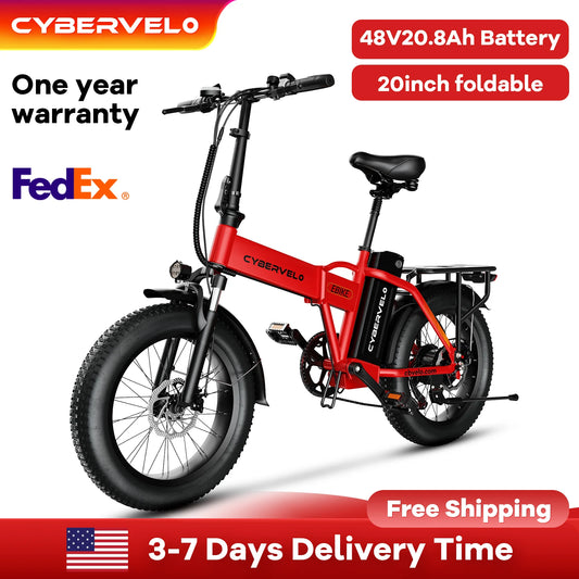 Cybervelo Mars700 Electric Bike 80 Mile Range Foldable