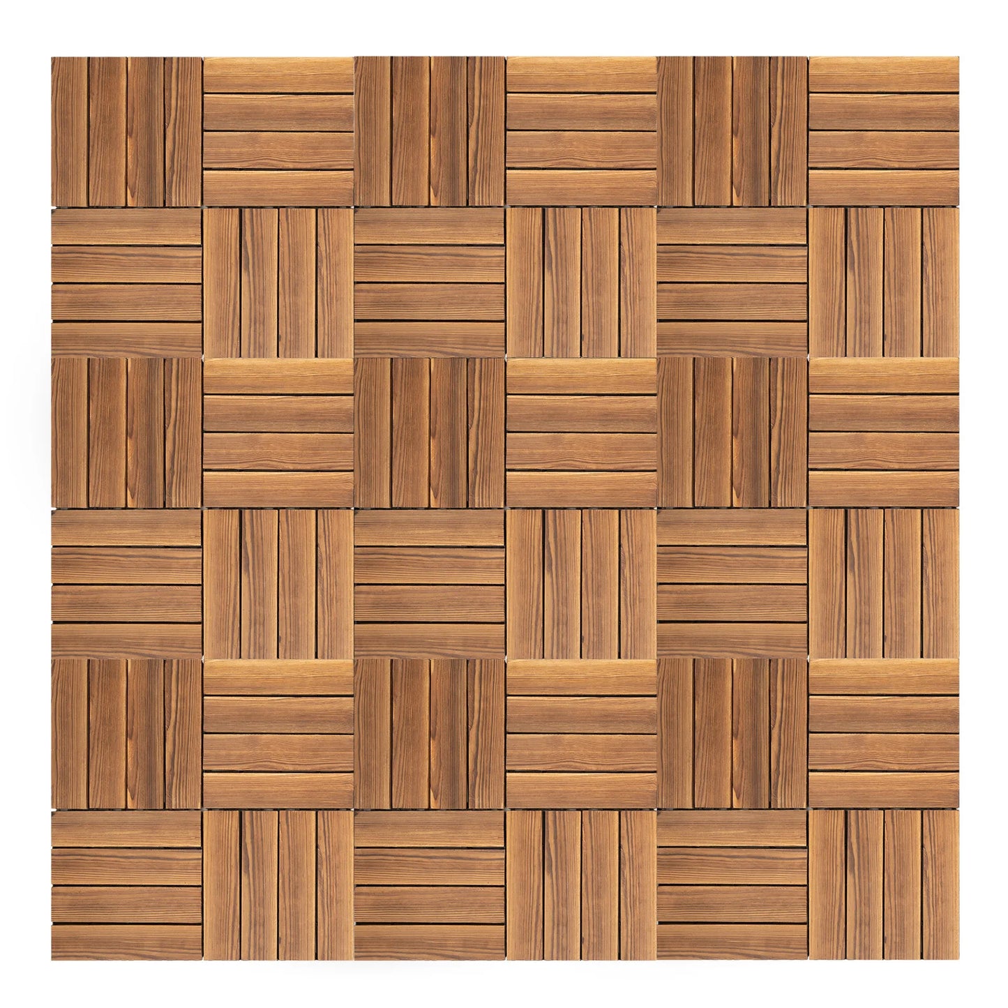 Wood Plastic Composite Interlocking Deck Tiles for Outdoor Patios
