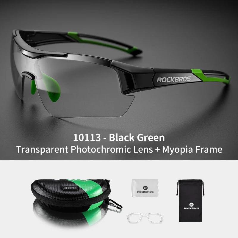 ROCKBROS Photochromic Cycling Glasses UV400 Sunglasses For Men Women