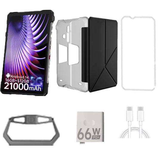8849 Tank Pad Rugged Tablet With Projector 100 Lumens Android 5G