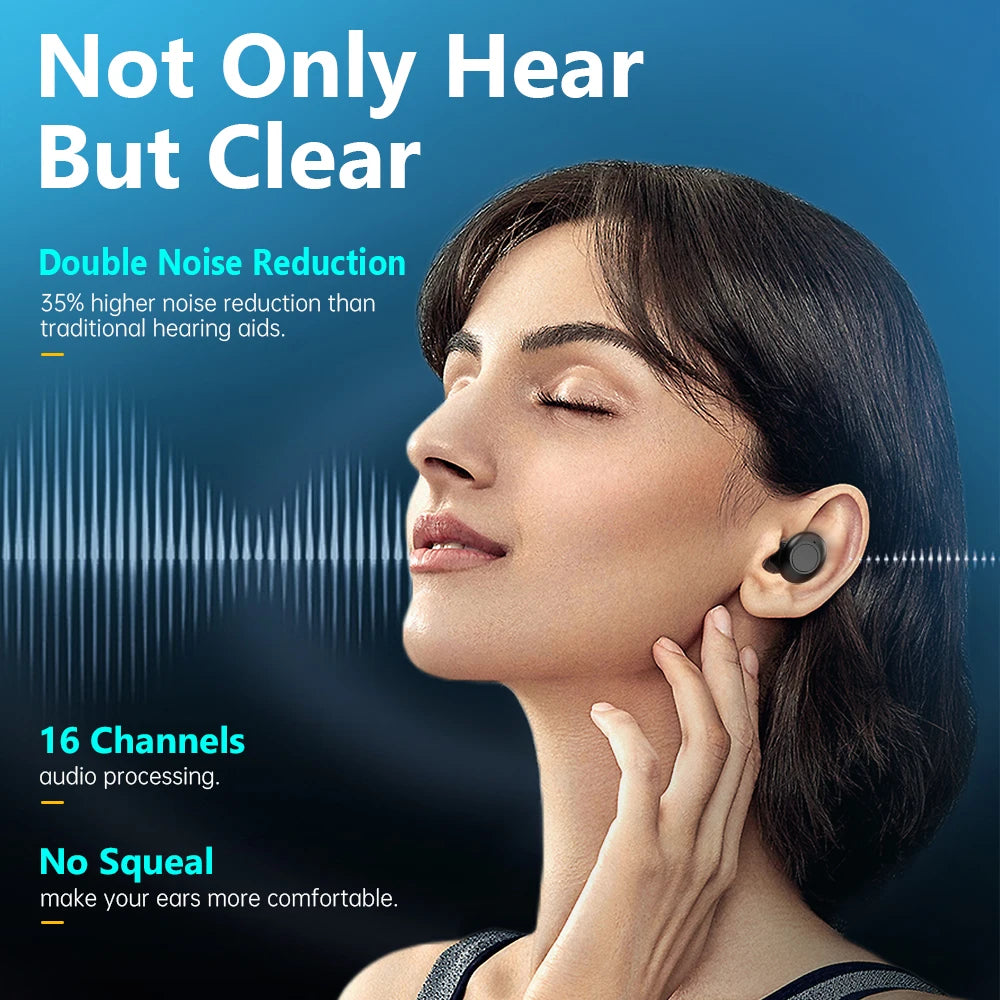 HealthTree Mini Digital Rechargeable Hearing Aid With 16 Channel Processing