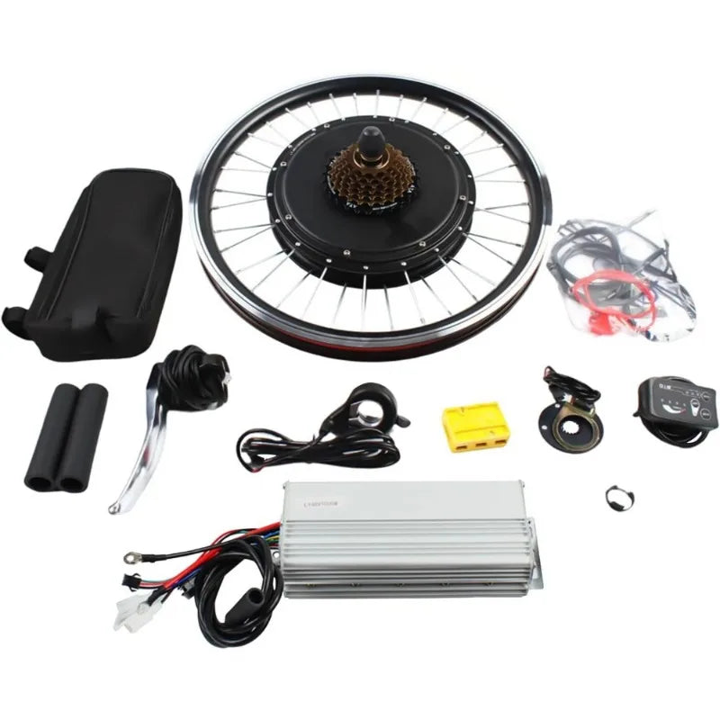 Rear Wheel Electric Conversion Kit 48V 1000W Brushless Hub LCD