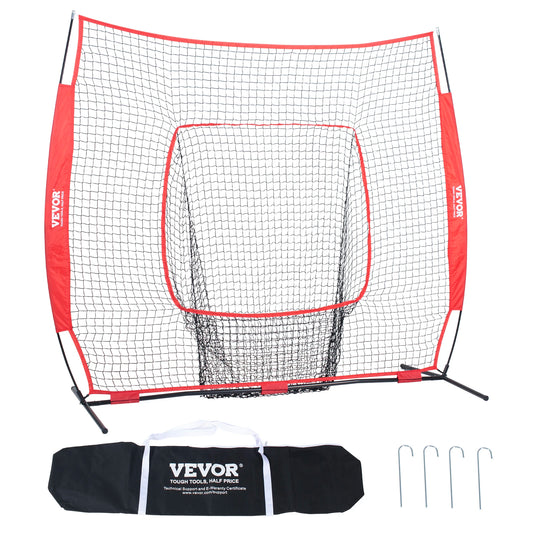 Baseball Softball Practice Net Portable Frame And Stakes