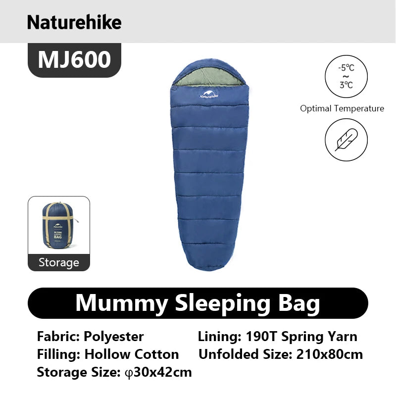 Naturehike Ultra Winter Mummy Sleeping Bag For Adults MJ300 MJ600