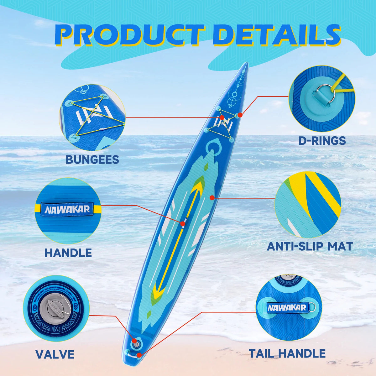 Stand Up Paddleboard Surfboard Accessories Water Sports