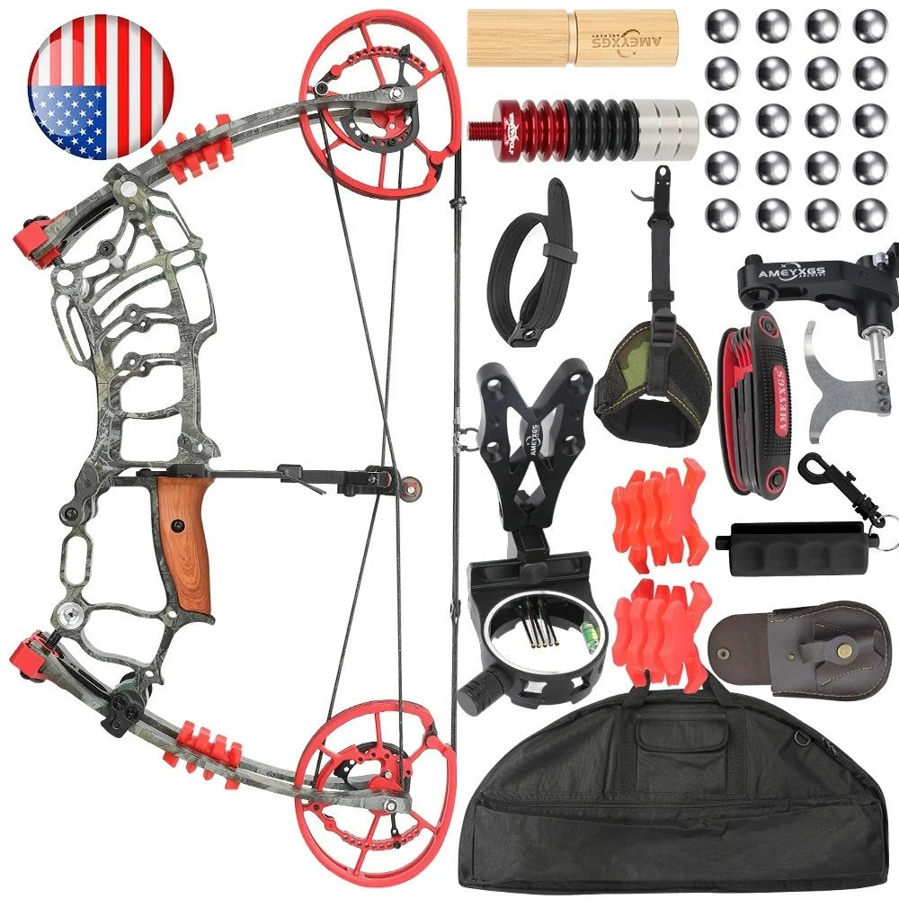 Rh Compound Dual Bow 30 To 70 Lbs Hunting Archery
