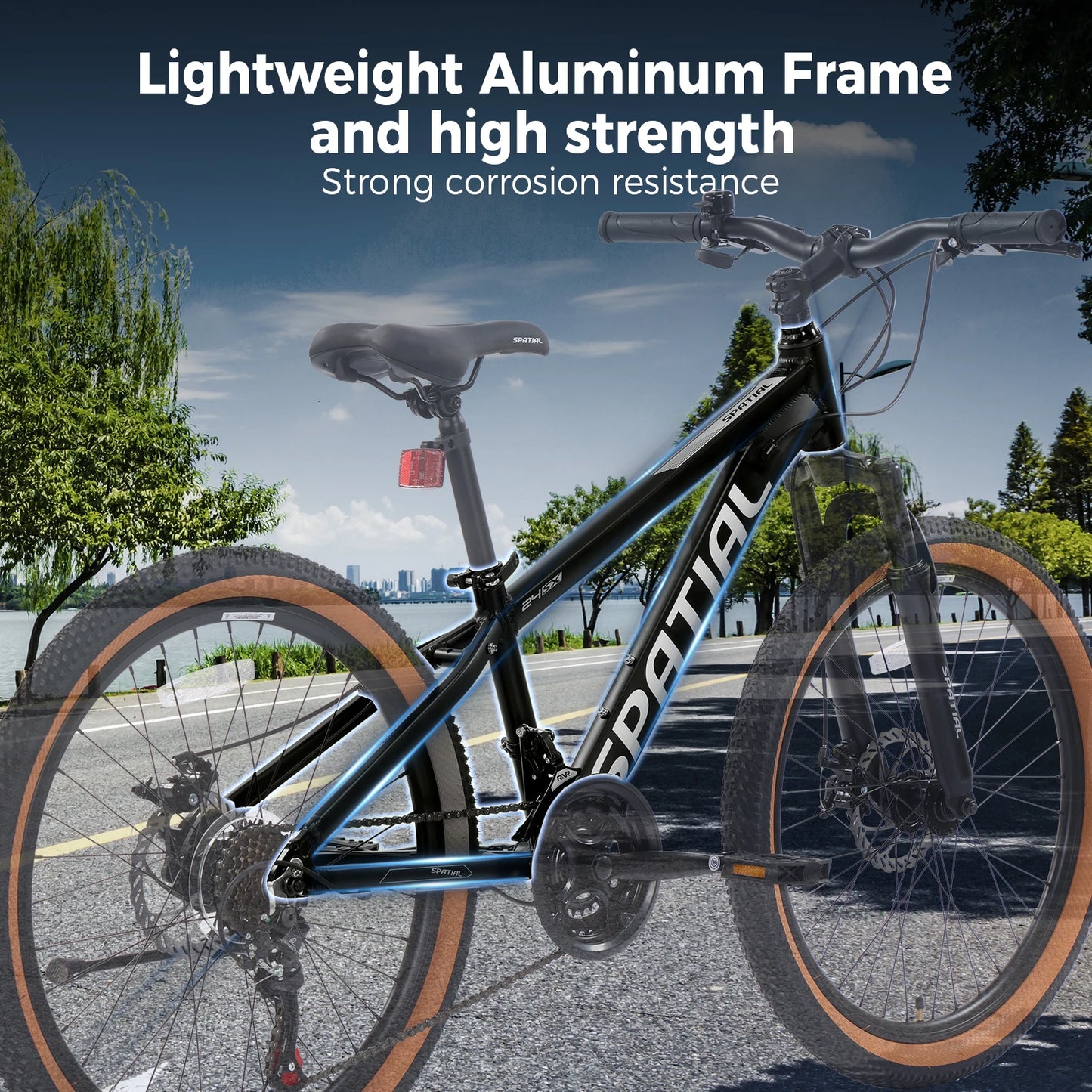 Spatial MT26FS Hardtail Mountain Bike 21 Speed Aluminum Frame