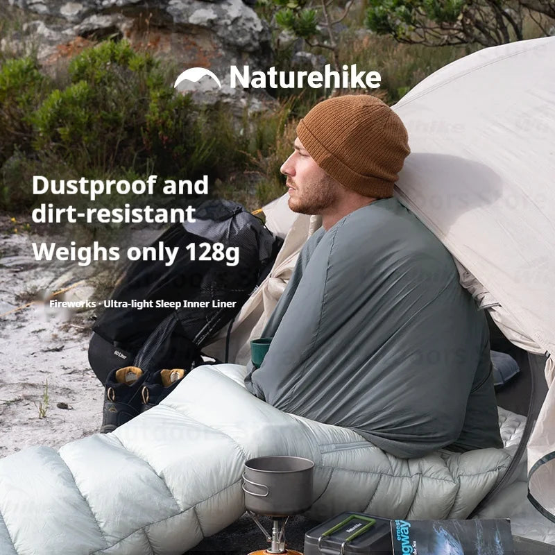 Ultralight Sleeping Bag Liner 128g For Camping And Travel