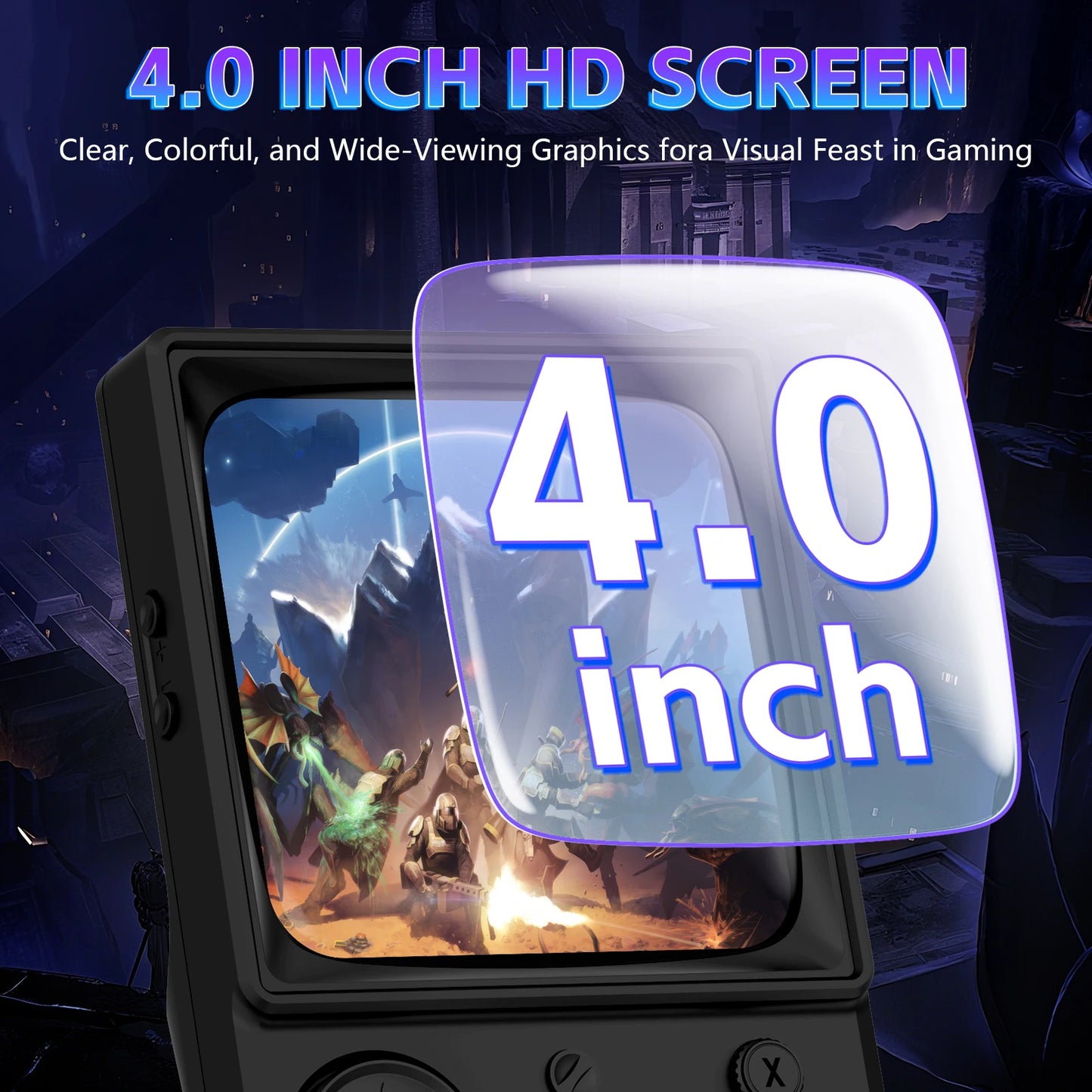 AISLPC RG40 MAX Handheld Game Console Portable Wireless Gaming System