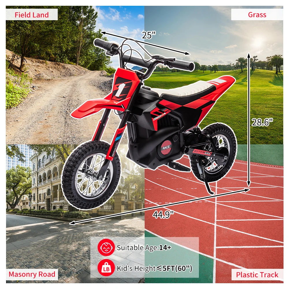 24V Kids Ride On Motorcycle With 250W Motor Disc Brake