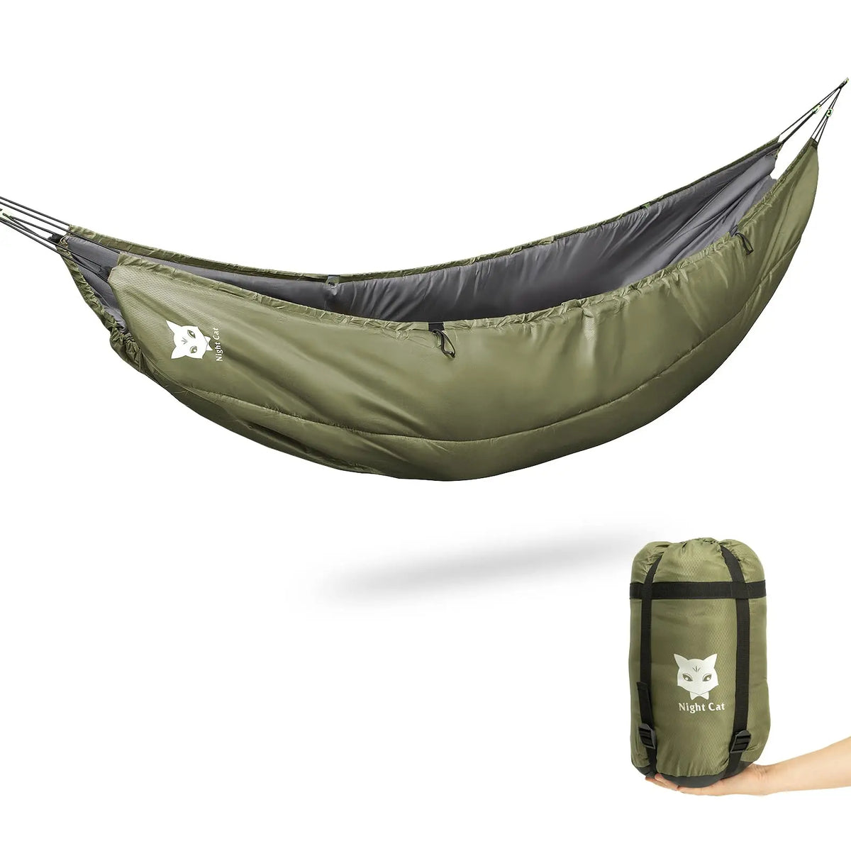 Night Cat Single Insulated Hammock Underquilt Lightweight Sleeping Bag