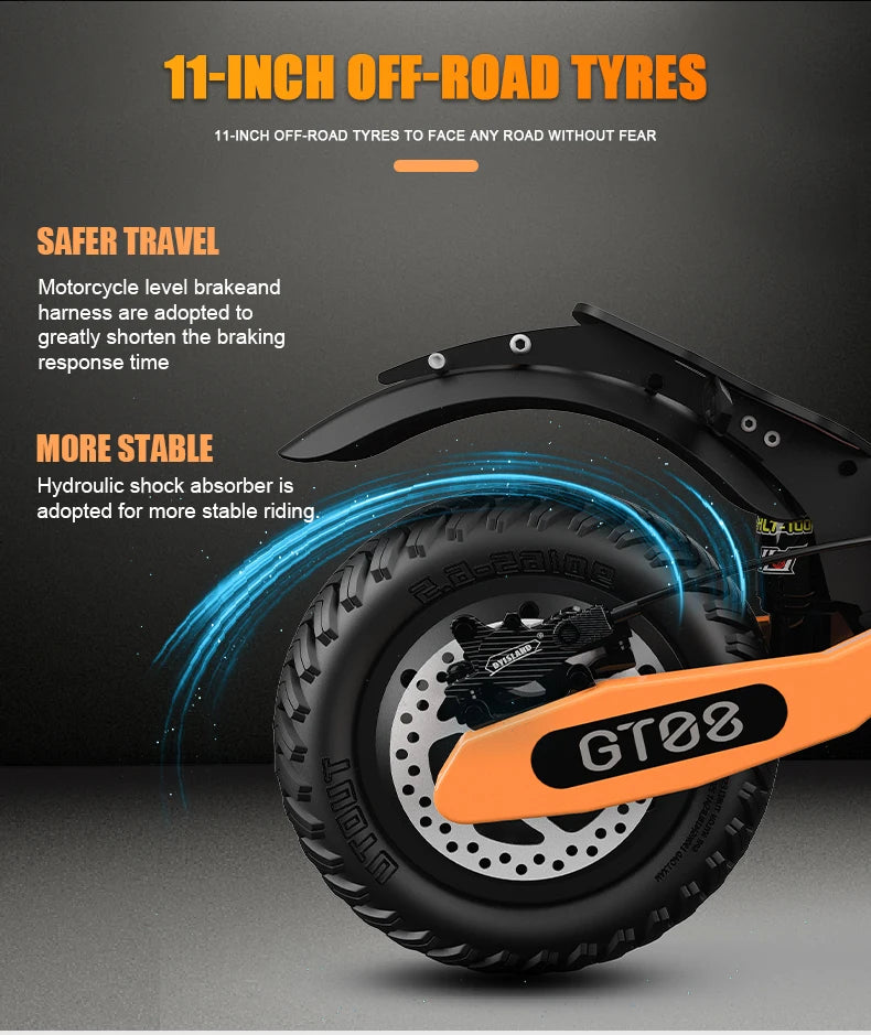 Arwibon GT08 Electric Scooter 5600W Motor 46 MPH