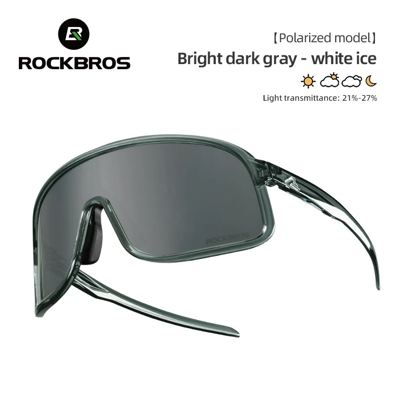 ROCKBROS Cycling Sunglasses UV400 Photochromic Polarized Unisex Sports Eyewear