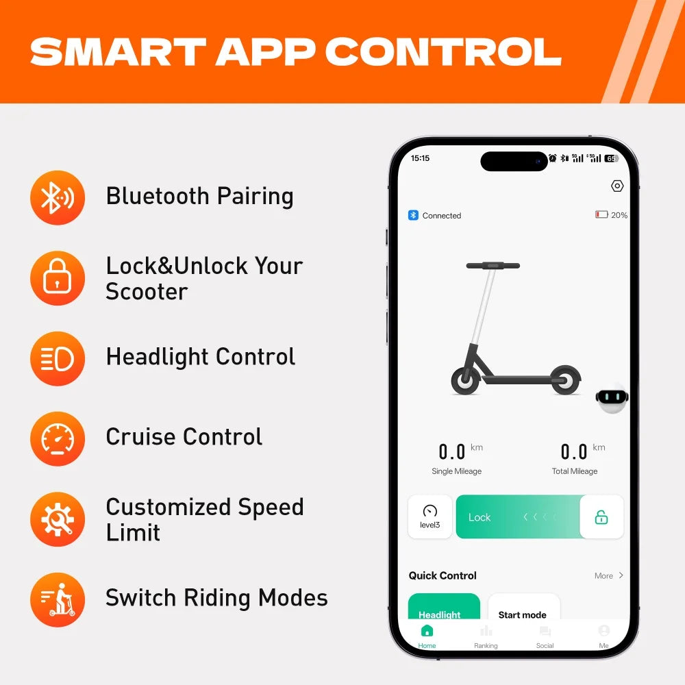 HeroPick C8 Adult Electric Scooter 350W Foldable 19 MPH