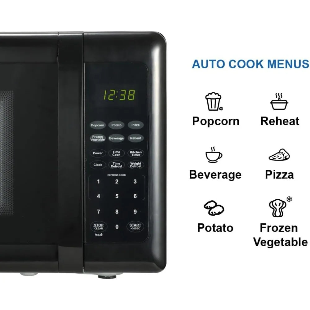 Emerson MW7302B Countertop Microwave Oven Touch Control LED Display 700W