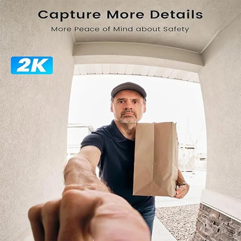 Iegeek 2K Wireless Video Doorbell With Chime And Ai Motion Detection