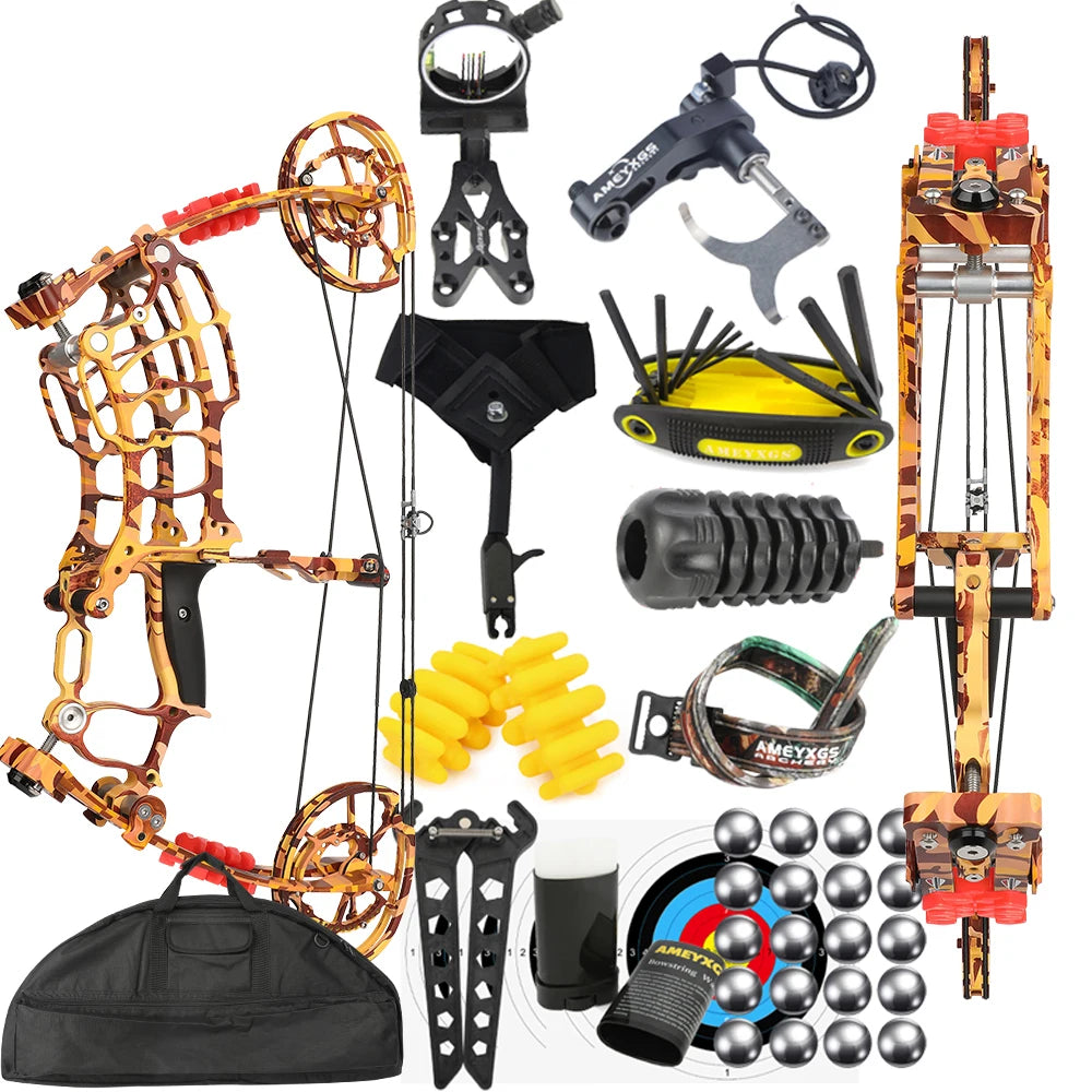 Rh Compound Dual Bow 30 To 70 Lbs Hunting Archery