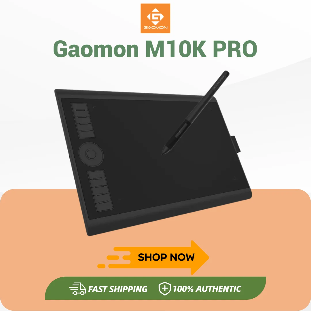 GAOMON M10K Pro Graphics Tablet For Drawing With Tilt