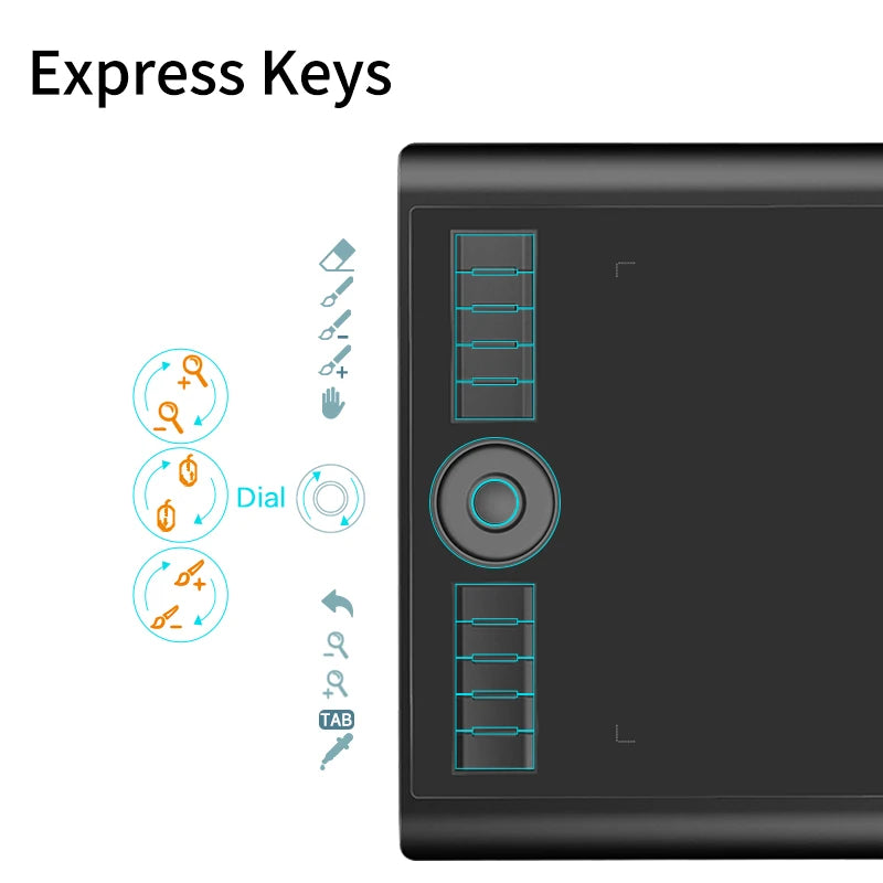 GAOMON M10K Pro Graphics Tablet For Drawing With Tilt