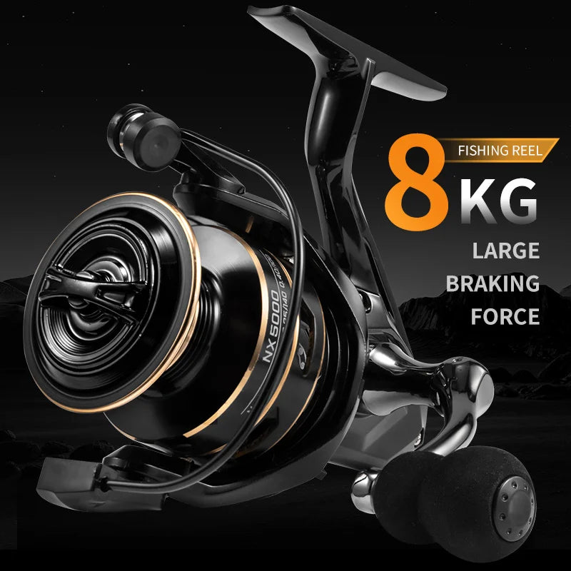 J-Barzillai Spinning Fishing Reel 10KG Max Drag Metal Saltwater Wheel