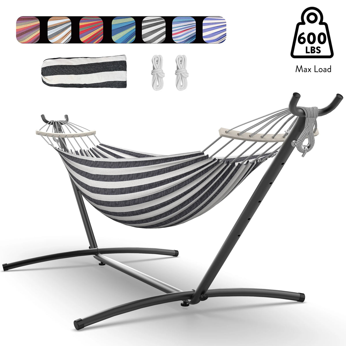 Gyroor Adjustable Stand Hammock With 600 Lb Capacity Storage Bag