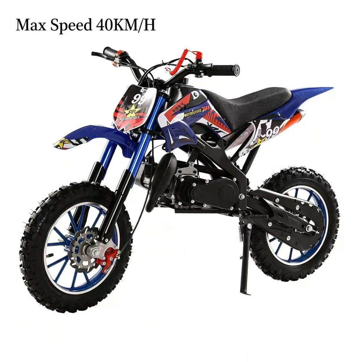 49cc 2 Stroke Kids Dirt Bike Powered Off Road Pocket