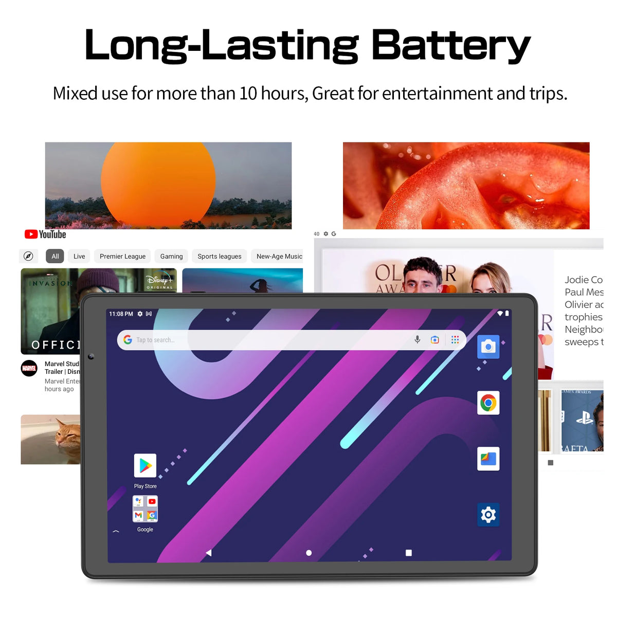 PRITOM Android 14 TabletPC 2GB RAM Quad Core WiFi 6