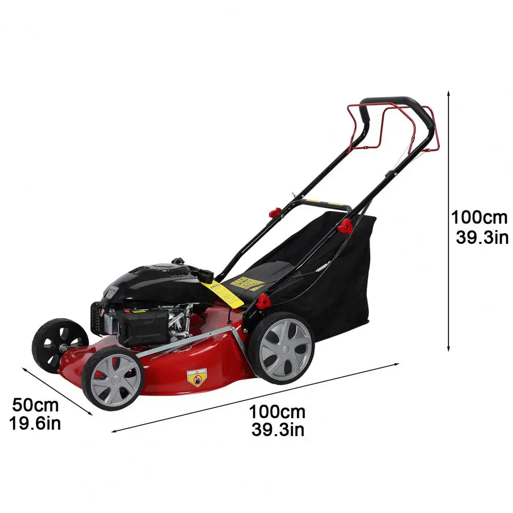 Self Propelled 141cc 4-Stroke Petrol Lawn Mower With Big Wheels