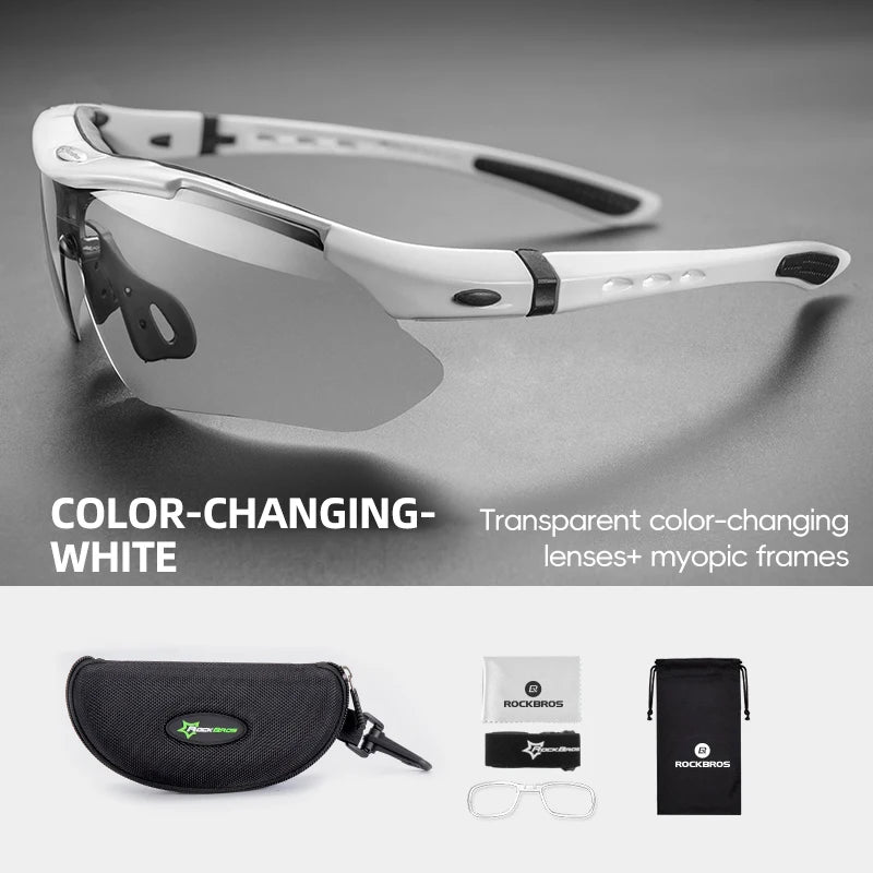 ROCKBROS Photochromic Cycling Glasses UV400 Sunglasses For Men Women