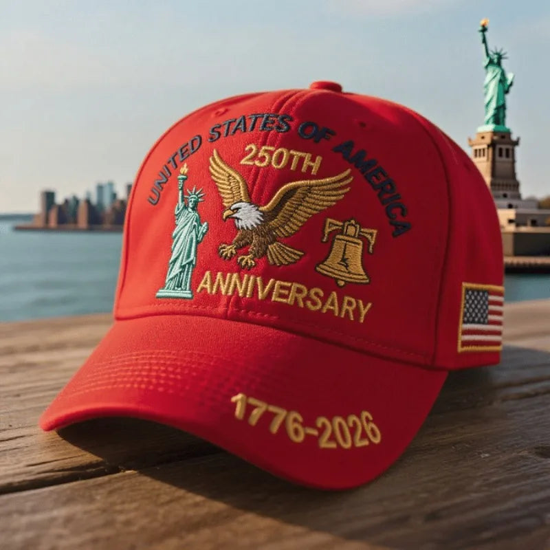Patriotic USA Baseball Cap Embroidered Hat For History Enthusiasts