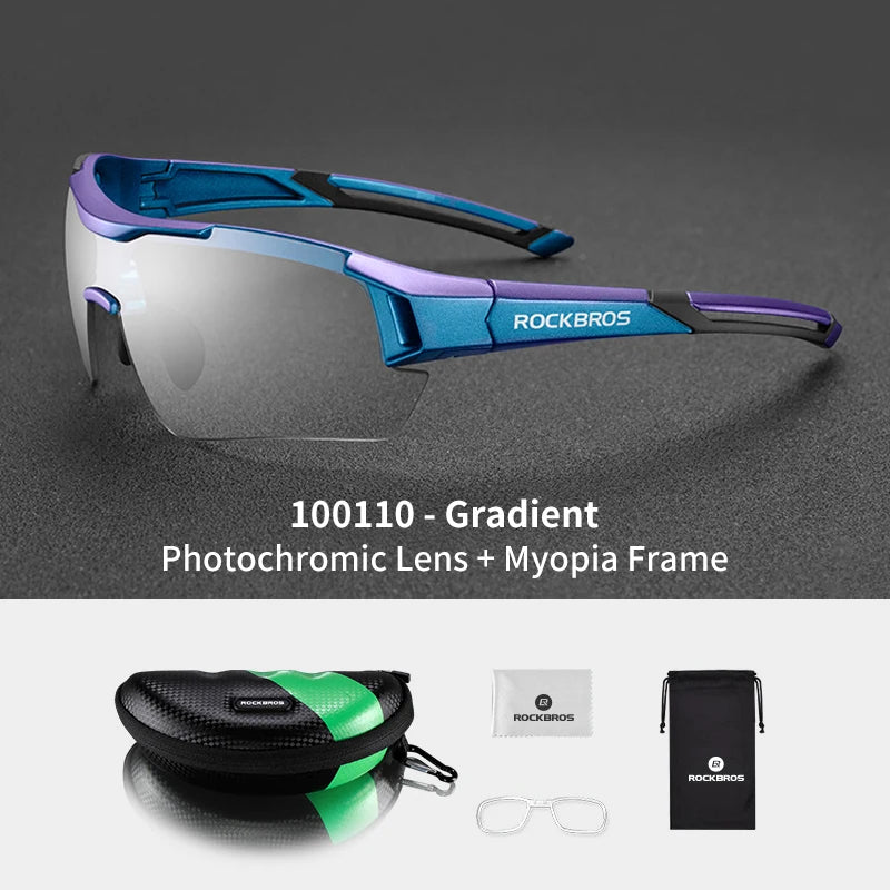 ROCKBROS Photochromic Cycling Glasses UV400 Sunglasses For Men Women