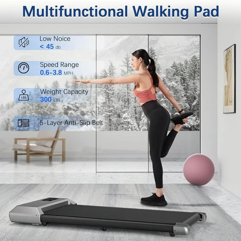 Superun 2in1 Home Treadmill, 2.5HP, 300lb Capacity