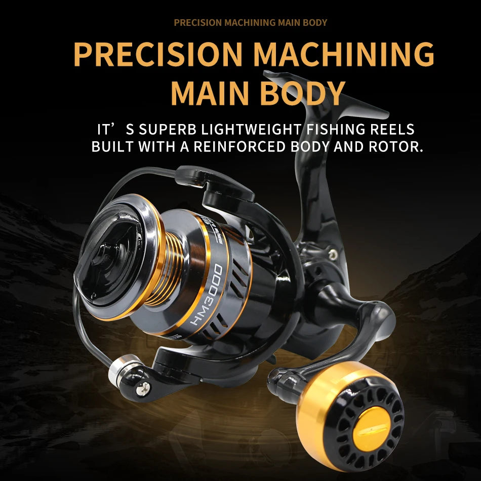 Rooblinos Spinning Reel Max Drag Offshore Fishing Wheel