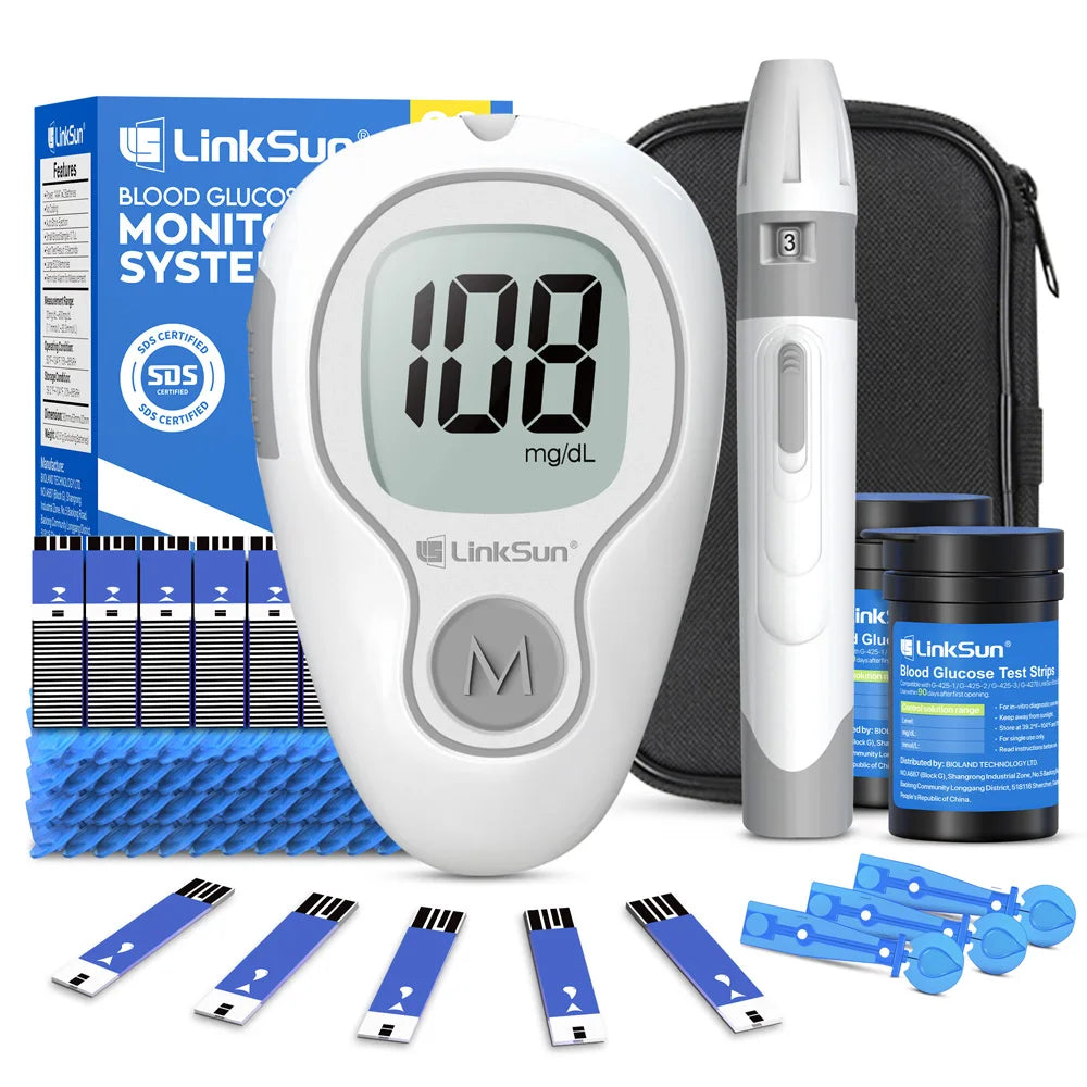 Linksun Blood Glucose Monitor G425 50 Strips Lancing Device