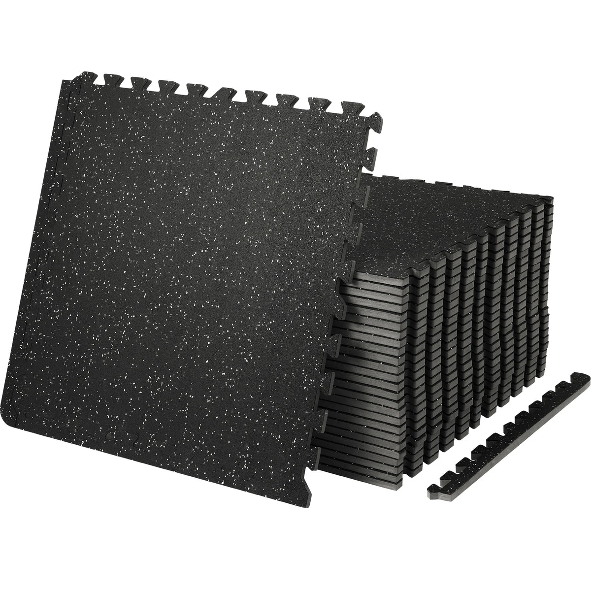 SucceBuy EVA Foam Rubber Top Interlocking Exercise Floor Mats