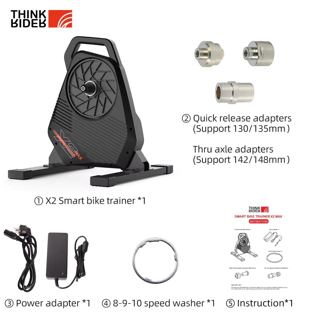 ThinkRider X2Max Smart Bike Trainer Builtin Power Meter