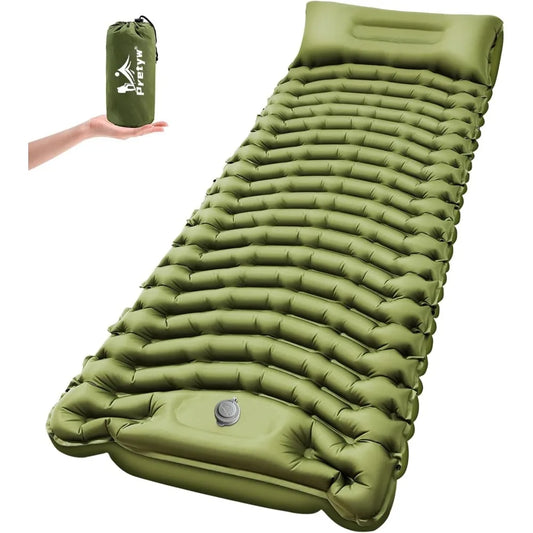 NBVCX Ultralight Inflatable Sleeping Pad With Built In Pillow
