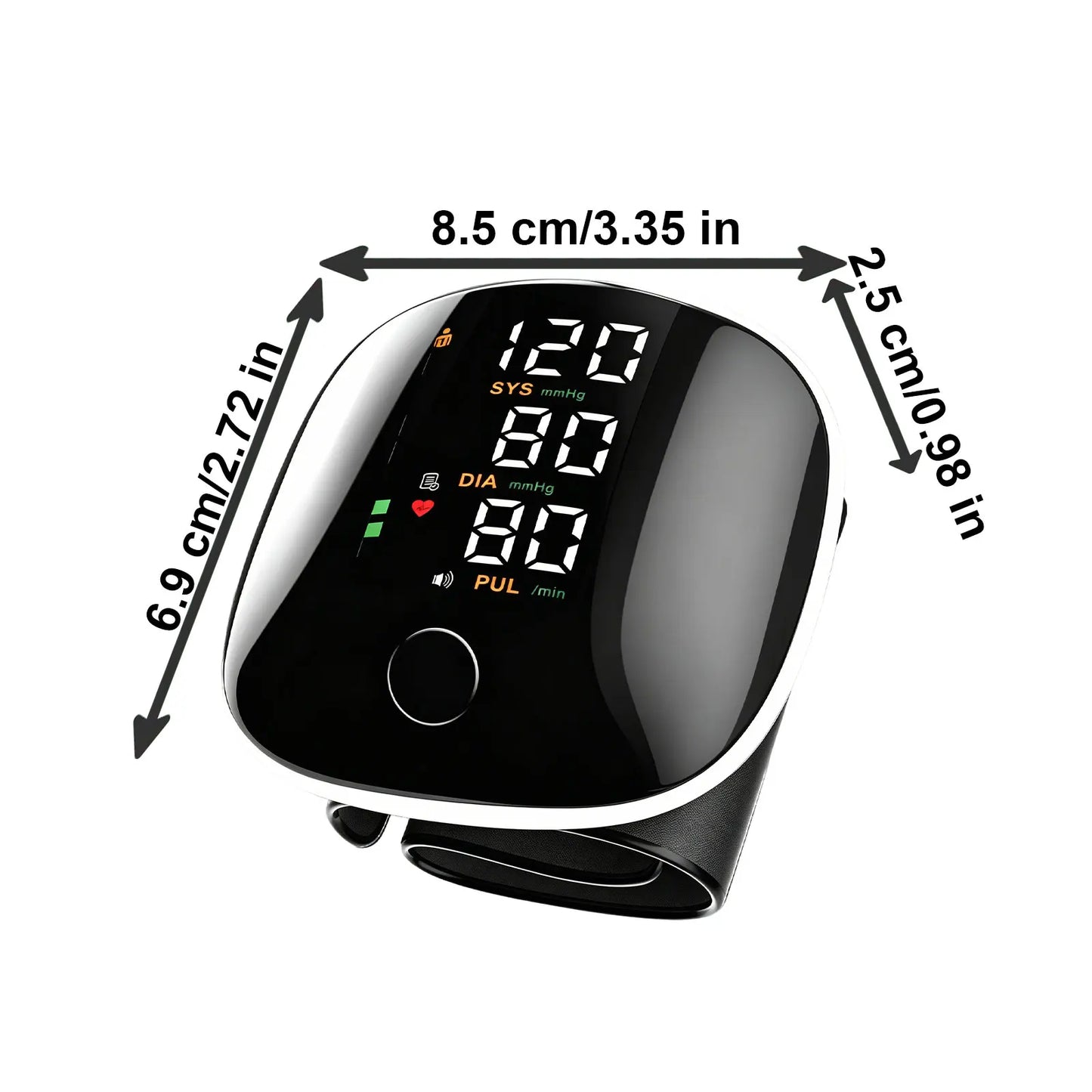 Rechargeable Wrist Blood Pressure Monitor With 240 Memory For Home