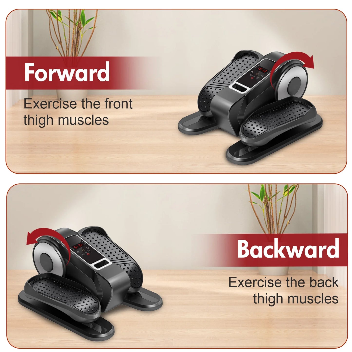 Gamewiu Under Desk Elliptical Mini Leg Exerciser With Remote