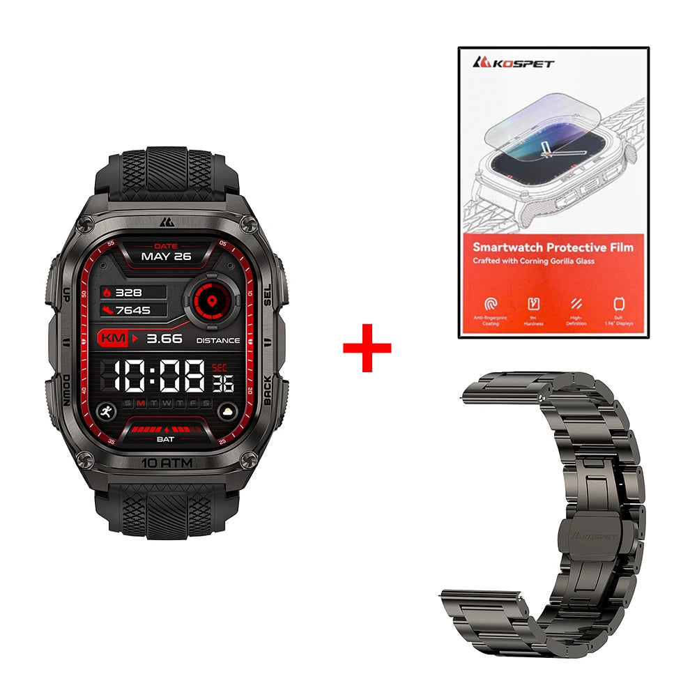 KOSPET Tank M4 Smart Watch GPS Offline Maps Health Monitor