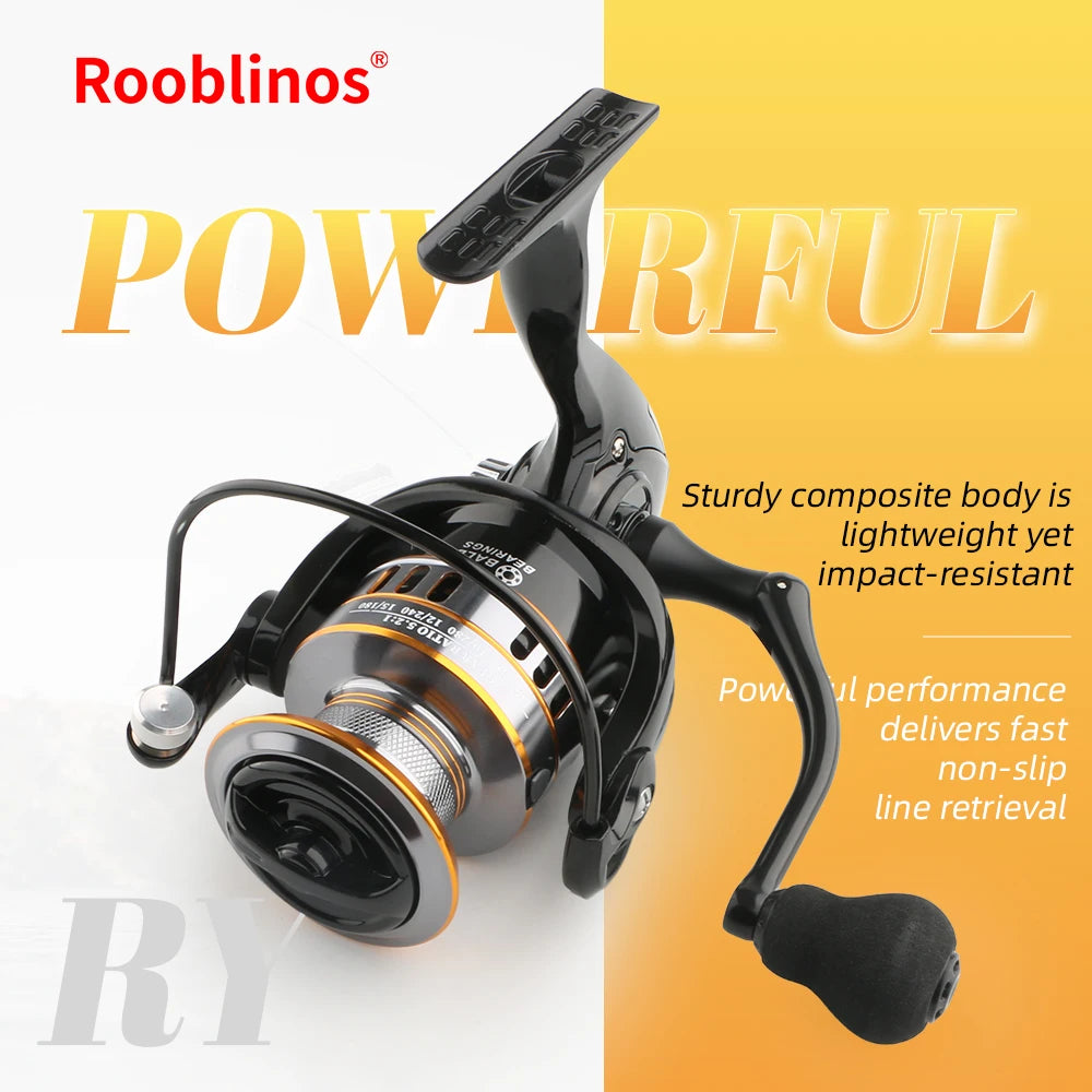 Rooblinos Ry Lure Spinning Fishing Reel 5.2 To 1 Gear