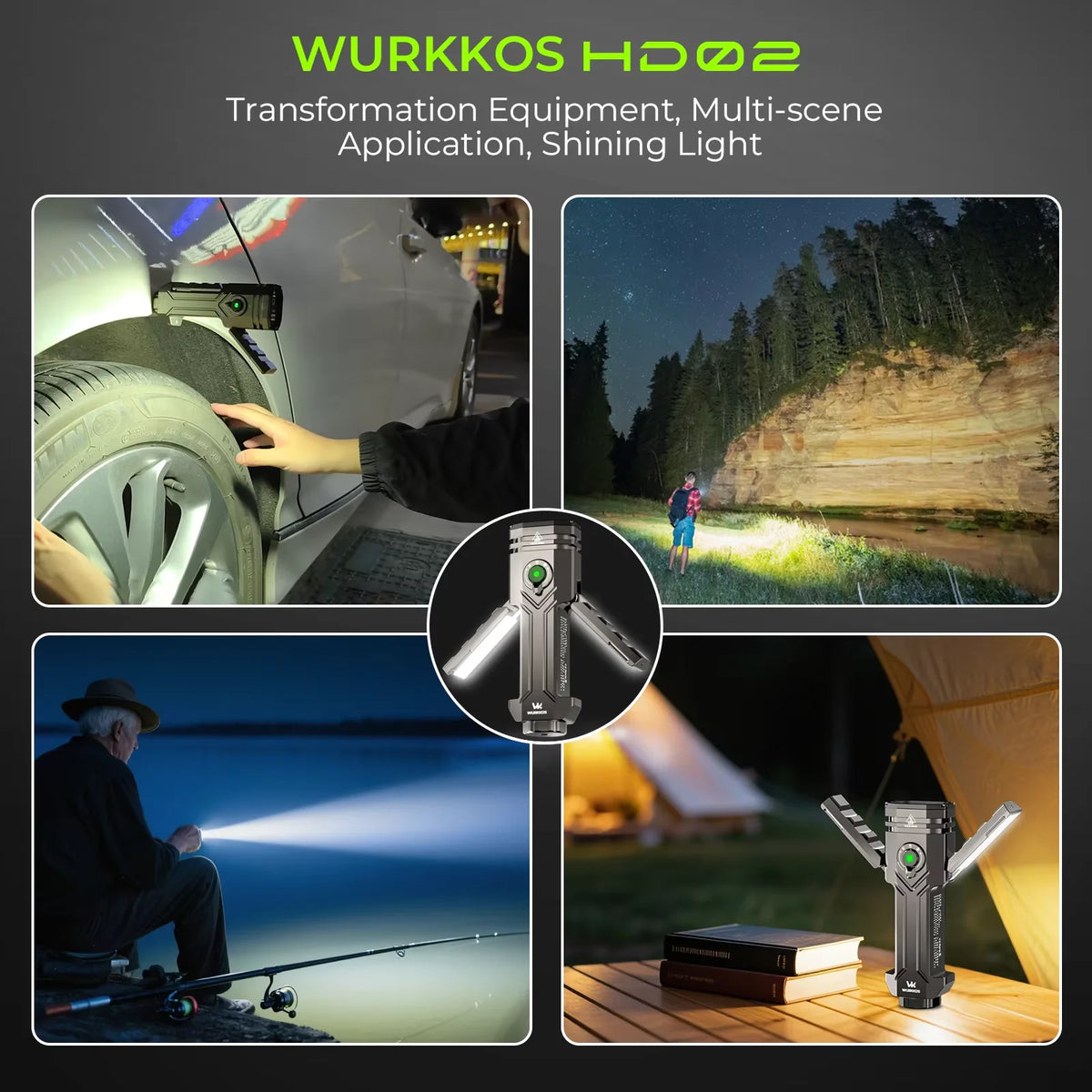 Wurkkos HD02 LED Camping Lamp Portable Outdoor Light Rechargeable