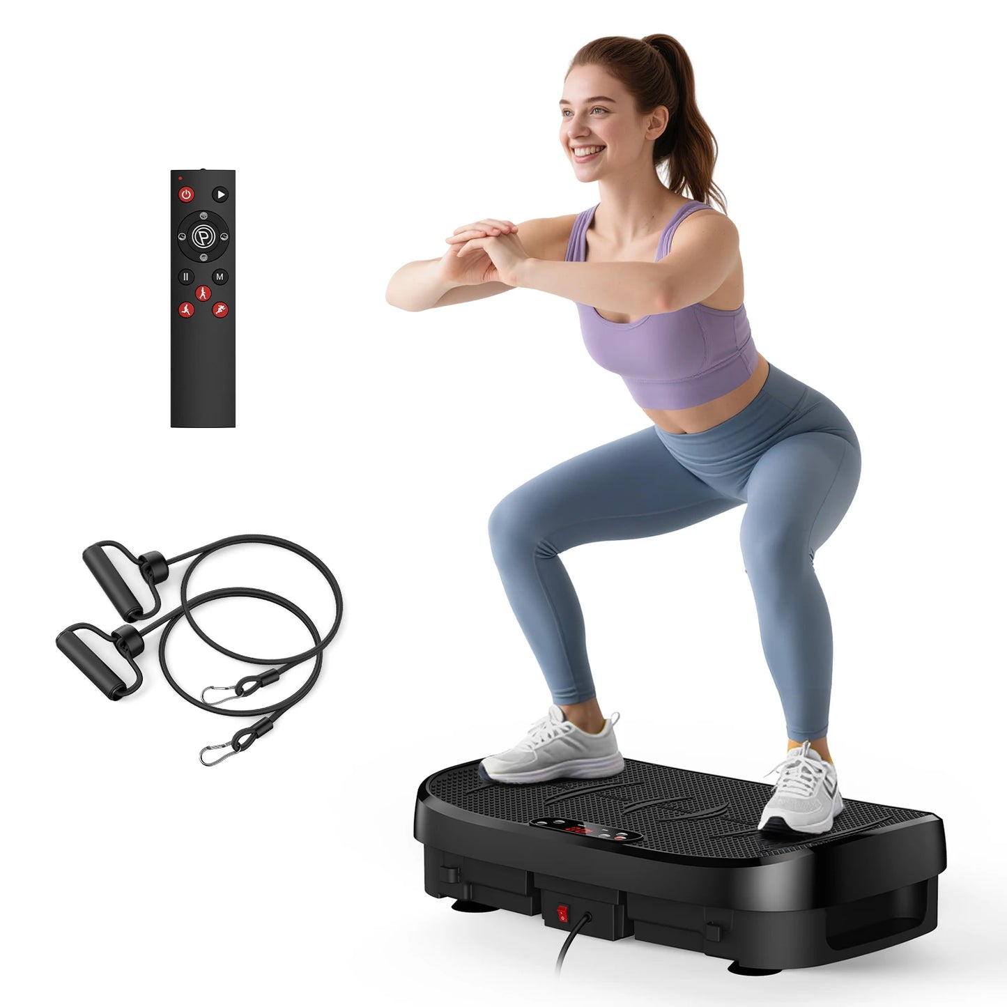 HTM Vibration Plate Exerciser For Whole Body Fat Burn Home Gym