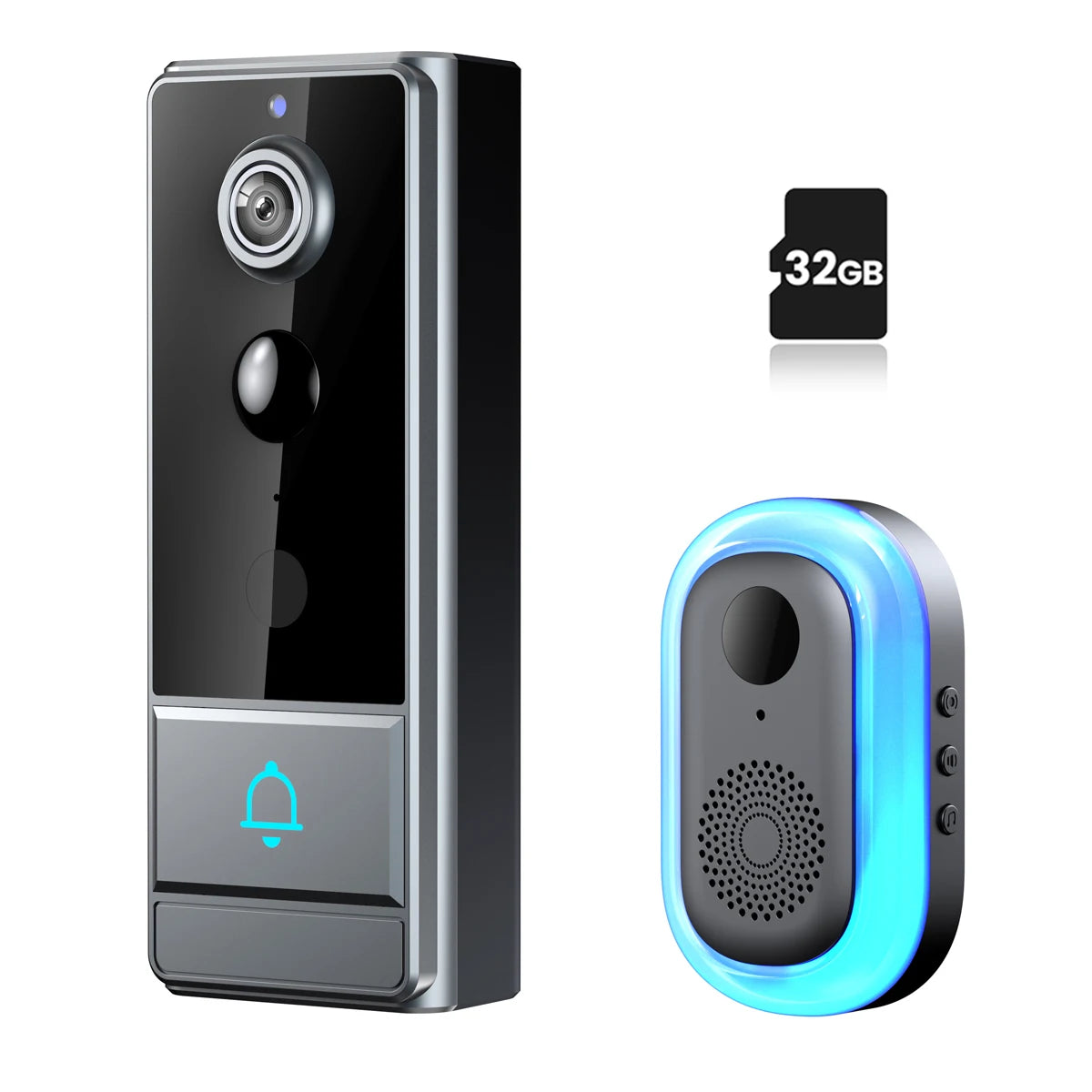 XBIBI Wireless Smart Video Doorbell With PIR Motion Detection