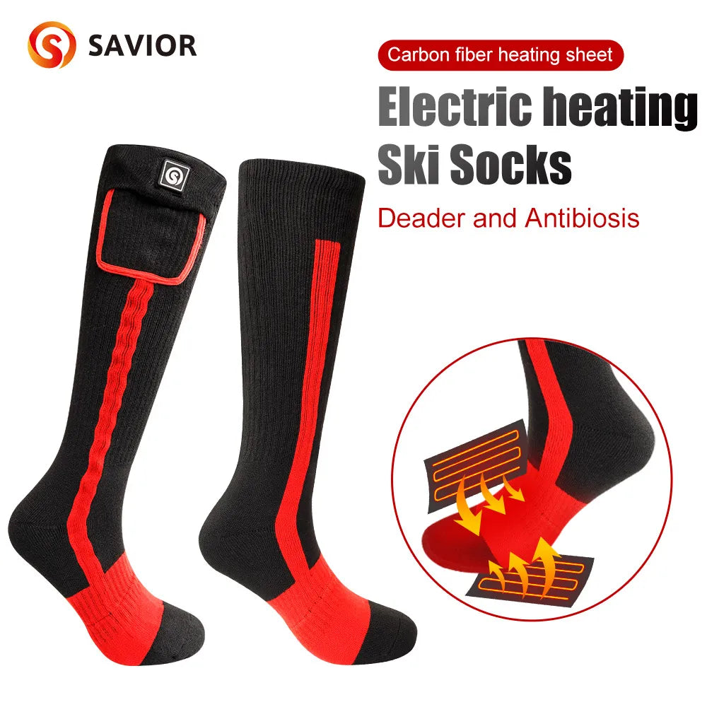 Snow Deer Rechargeable Heated Socks 2200mAh Outdoor Warmth