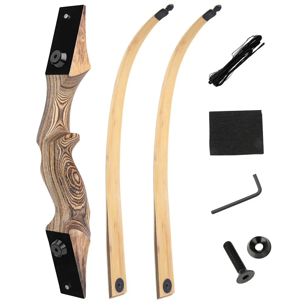60 Inch Takedown Recurve Bow With Arrows For Hunting And Training