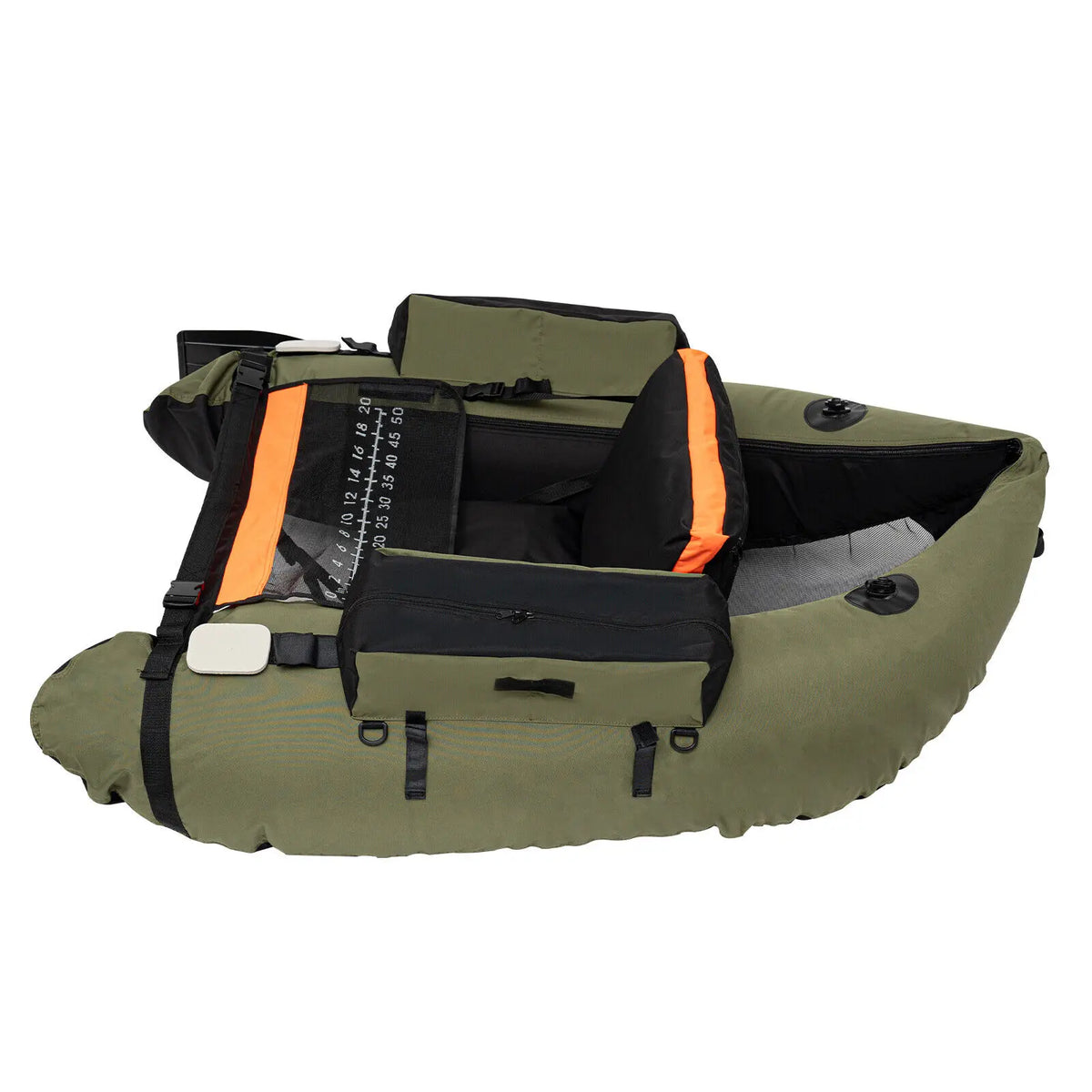 Outdoor Inflatable Fishing Boat With Adjustable Backrest 130kg Load