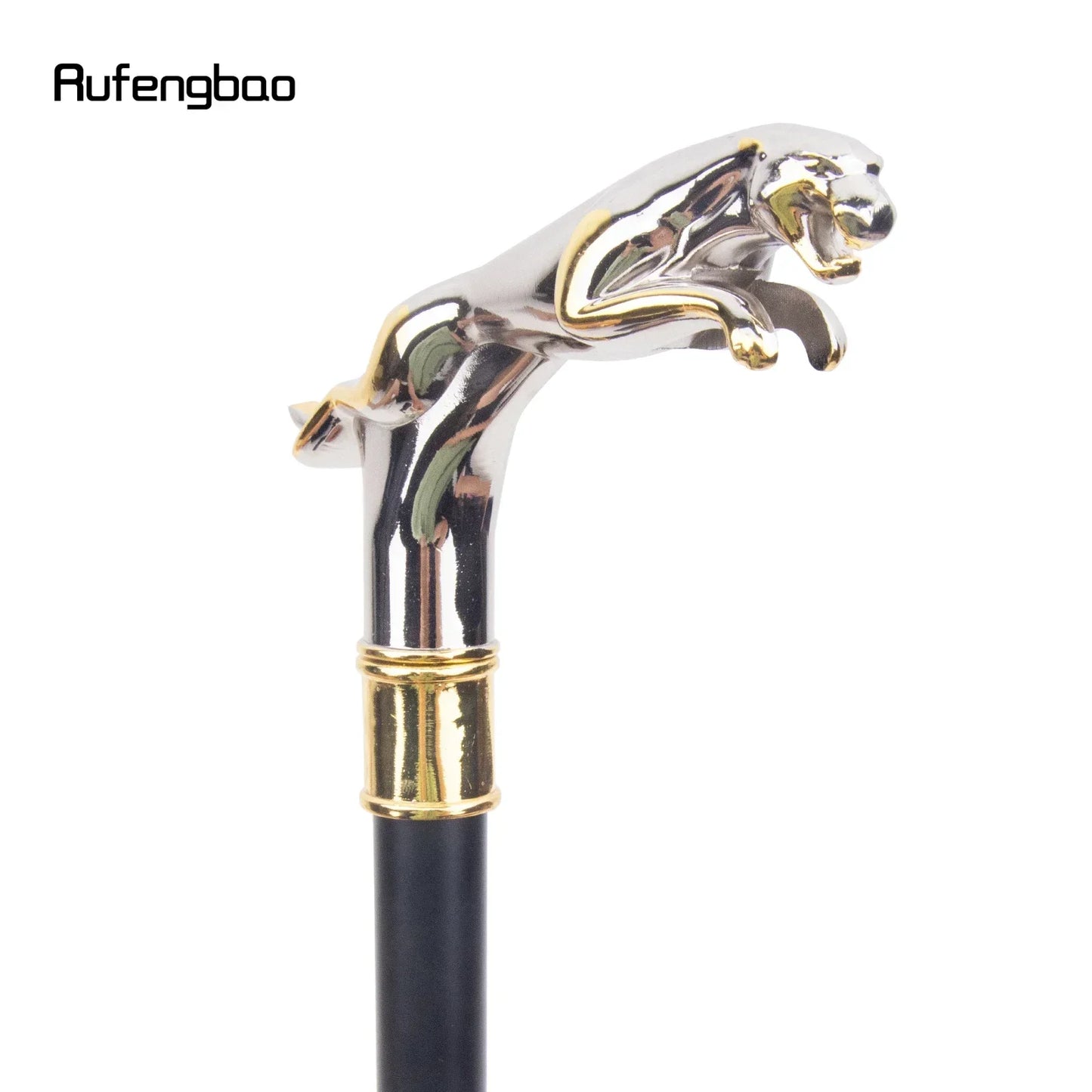 Rufengbao Walking Stick White Golden Leopard Cane