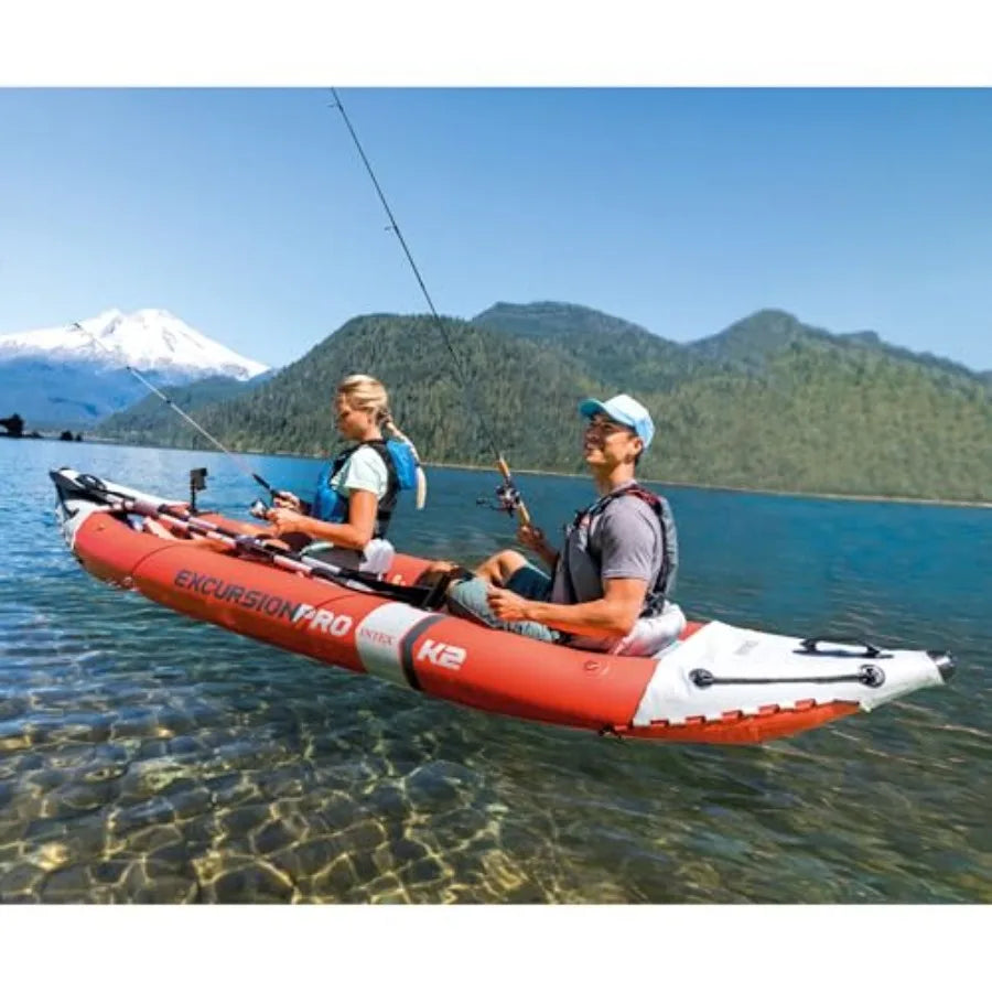 Excursion Pro K2 Inflatable Kayak Set With Deluxe Seat
