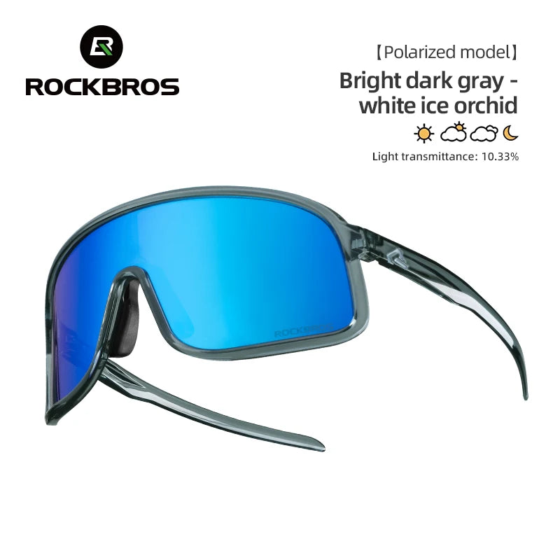 ROCKBROS Cycling Sunglasses UV400 Photochromic Polarized Unisex Sports Eyewear